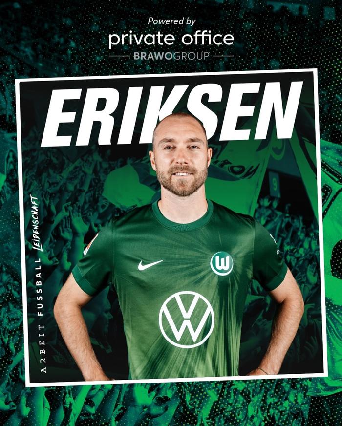 开云体育网页版登录入口-埃里克森自由身加盟沃尔夫斯堡签约至2027年身披24号